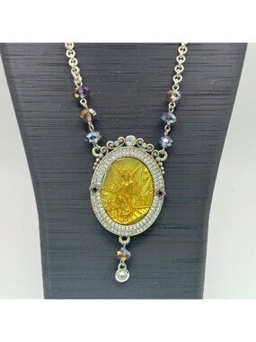 Brighton Angel Guard All You Love Pendant Necklace Protective Crystal Chain 17"